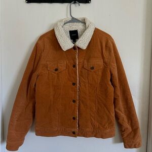 Forever 21 Brown Sherpa lined Jacket - Size Large